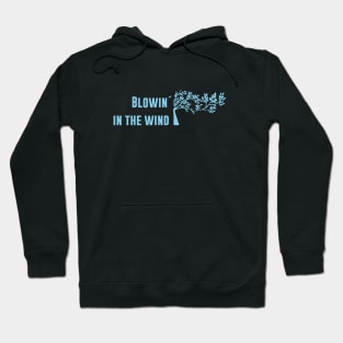 Blowin´ in the wind, blue Hoodie